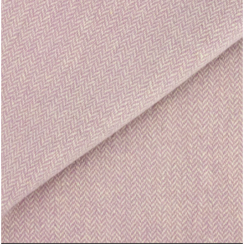 Dorr Mill ~ #﻿2123 - Soft Lilac & White Skinny Herringbone