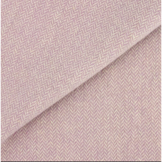 Dorr Mill ~ #﻿2123 - Soft Lilac & White Skinny Herringbone
