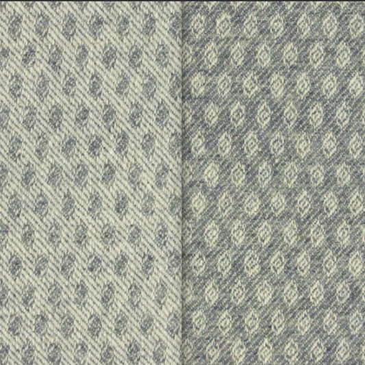 Dorr Mill ~ #﻿6425 - Gray & White Jacquard, Reversible