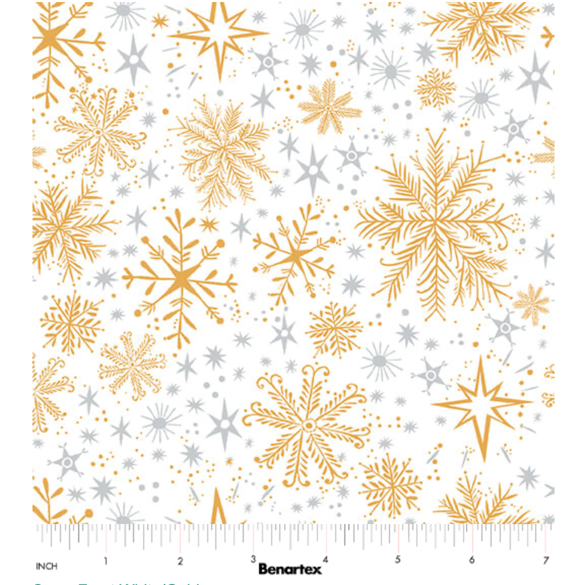 Magical Season ~ Snow Frost ~ 16727P-92 White/Gold