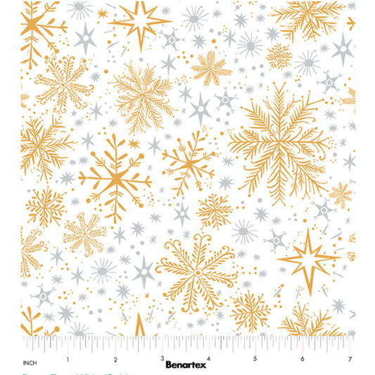 Magical Season ~ Snow Frost ~ 16727P-92 White/Gold