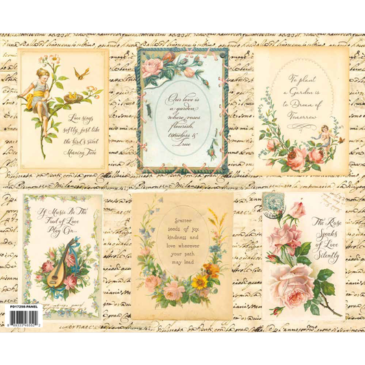 Rose & Violet's Bouquet des Fleur ~ Panel ~ C17298-PANEL