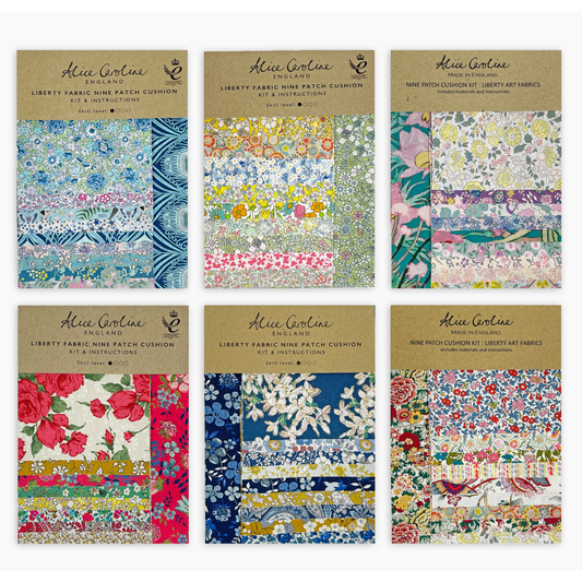 Liberty Fabric | Liberty Tana Lawn Mixed Colors Nine Patch Cushion Kit