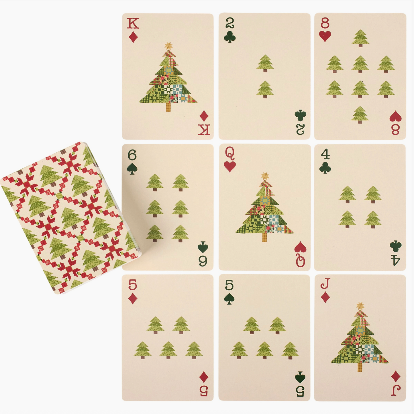 Christmas Quilt Playing Cards