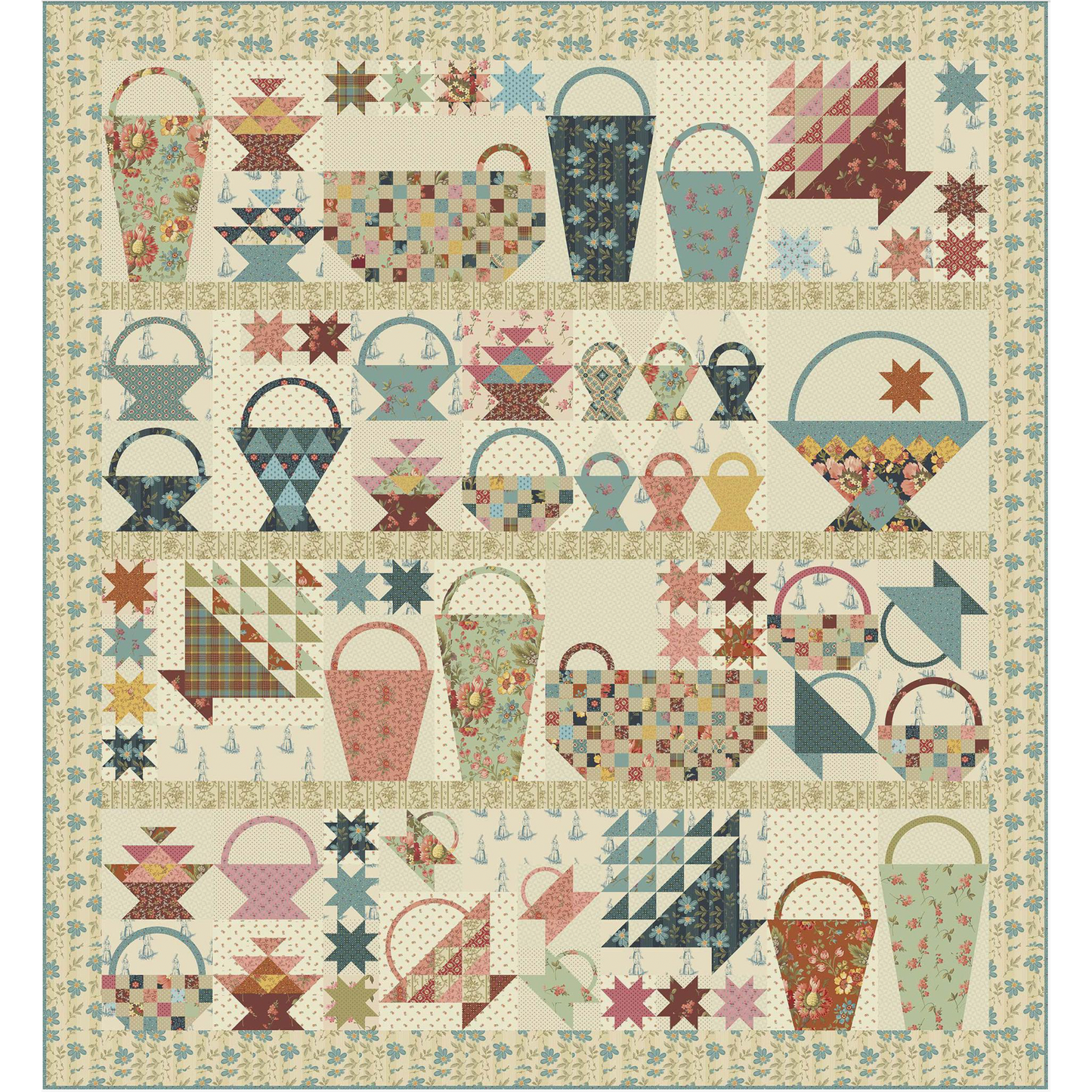 Laundry Basket Quilts | Kitchen Towel - Anna's Baskets Farmers Daughter