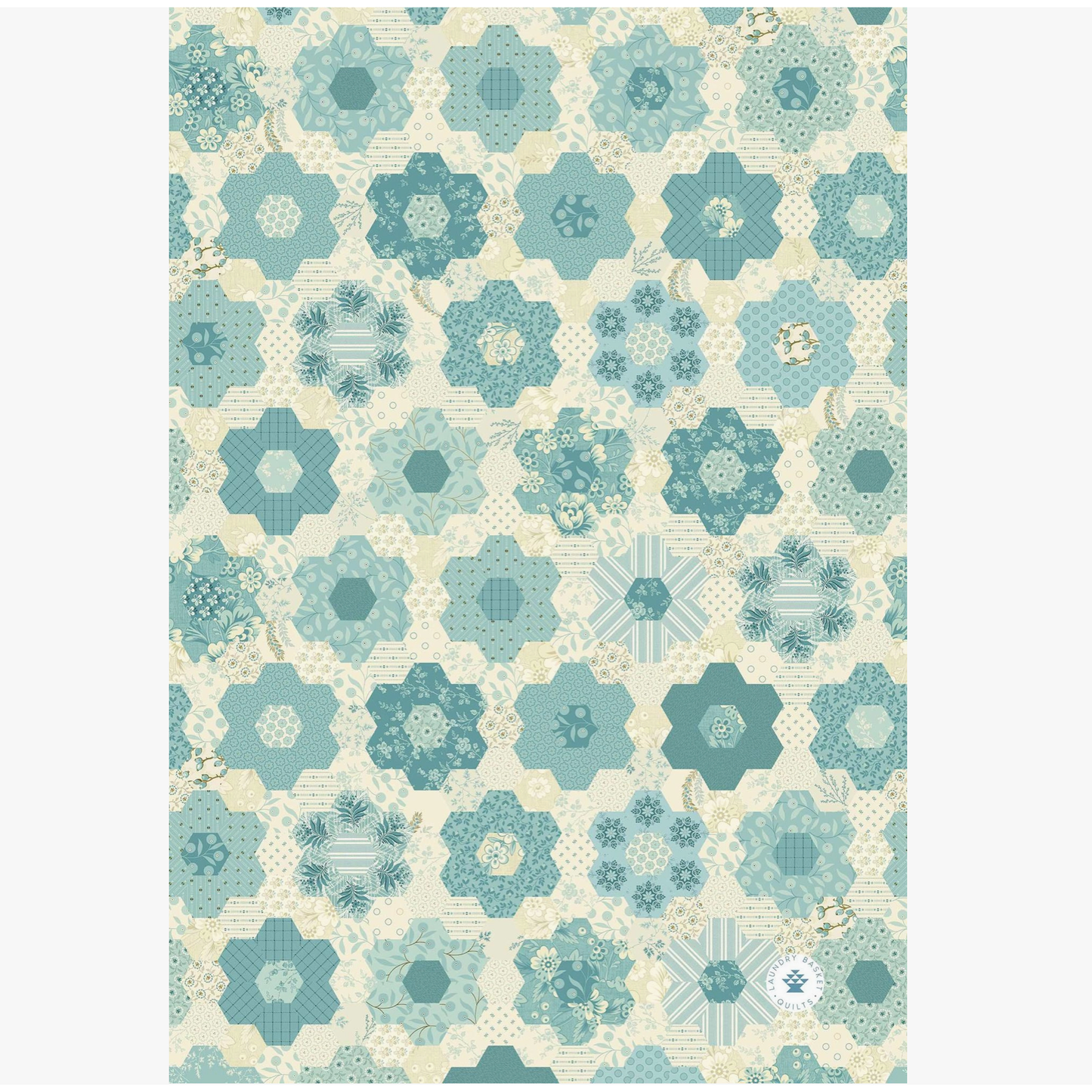 Laundry Basket Quilts | Kitchen Towel - Bluebird Garden