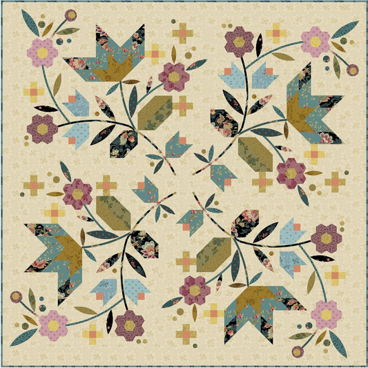 Laundry Basket Quilts | Kitchen Towel - Pennsylvania - Dahlia