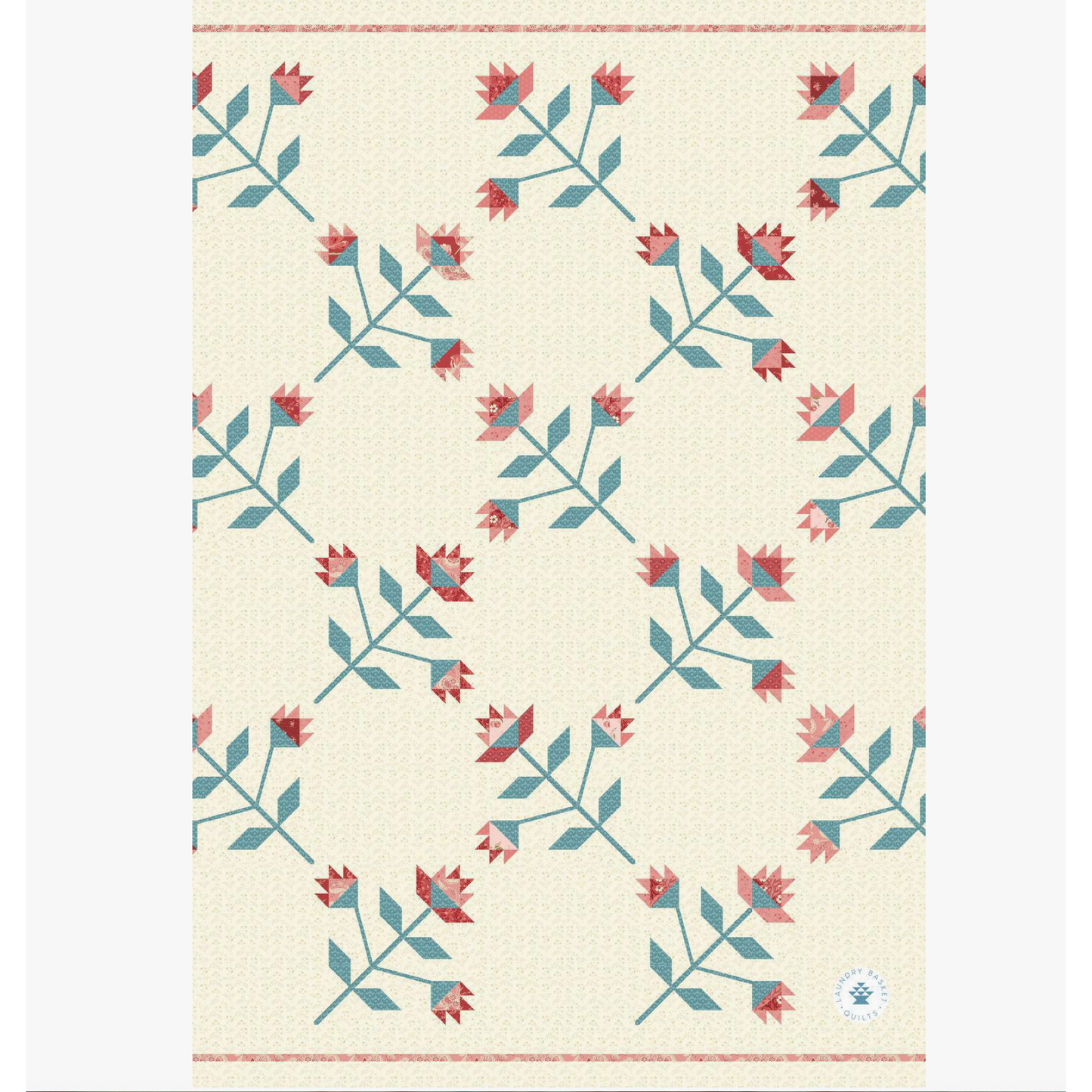 Laundry Basket Quilts | Kitchen Towel - Prairie Rose