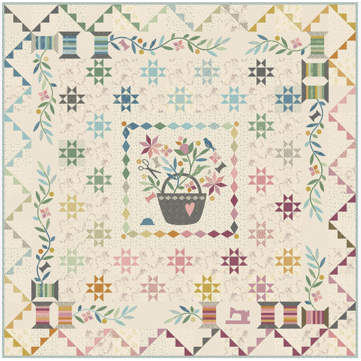 Laundry Basket Quilts | Kitchen Towel - Sewing Basket