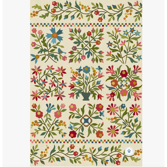 Laundry Basket Quilts | Kitchen Towel - Spring Bouquet