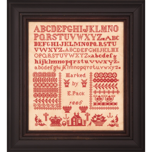 Hands Across The Sea Samplers | Emma Pack 1886 ~ Bristol Orphanage Sampler #08 Printed Booklet