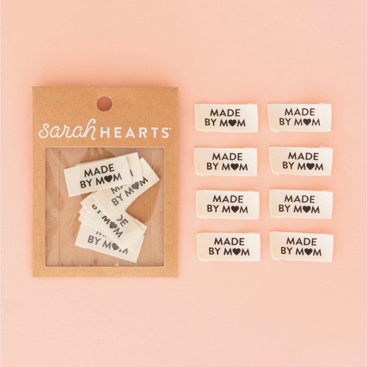 Sarah Hearts | Made By Mom Organic Cotton Sewing Labels