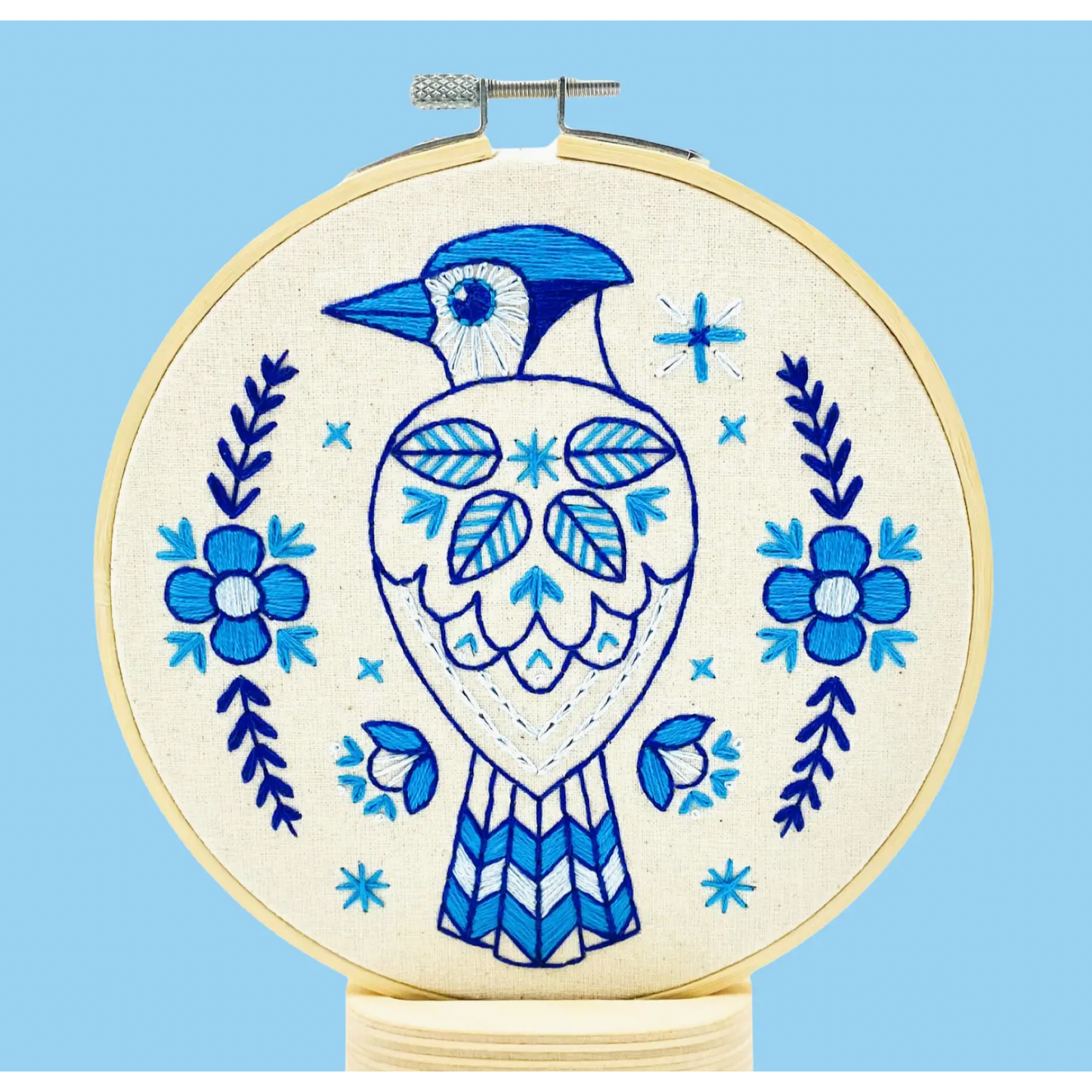 Hook, Line & Tinker | Blue Jay Complete Embroidery Kit