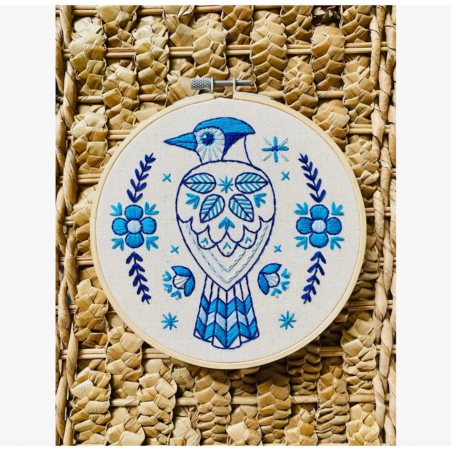 Hook, Line & Tinker | Blue Jay Complete Embroidery Kit