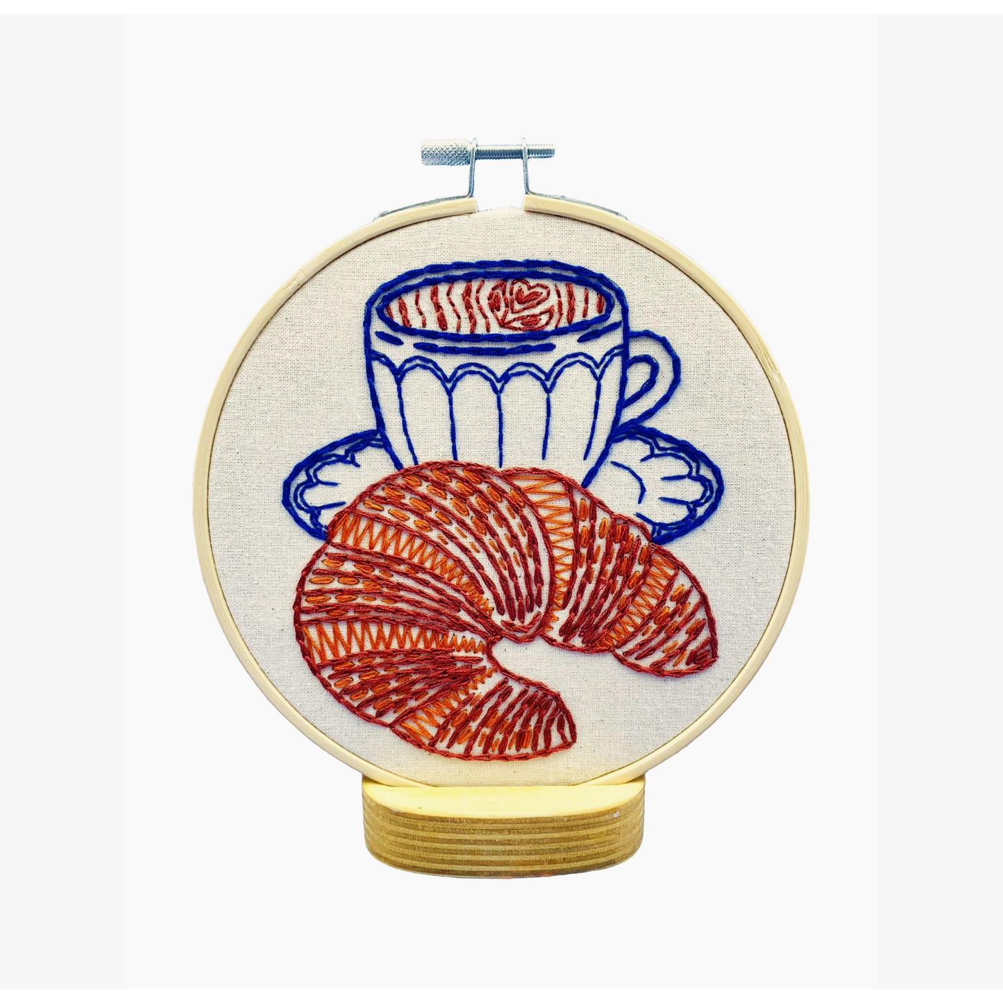 Hook, Line & Tinker | Croissant Complete Embroidery Kit