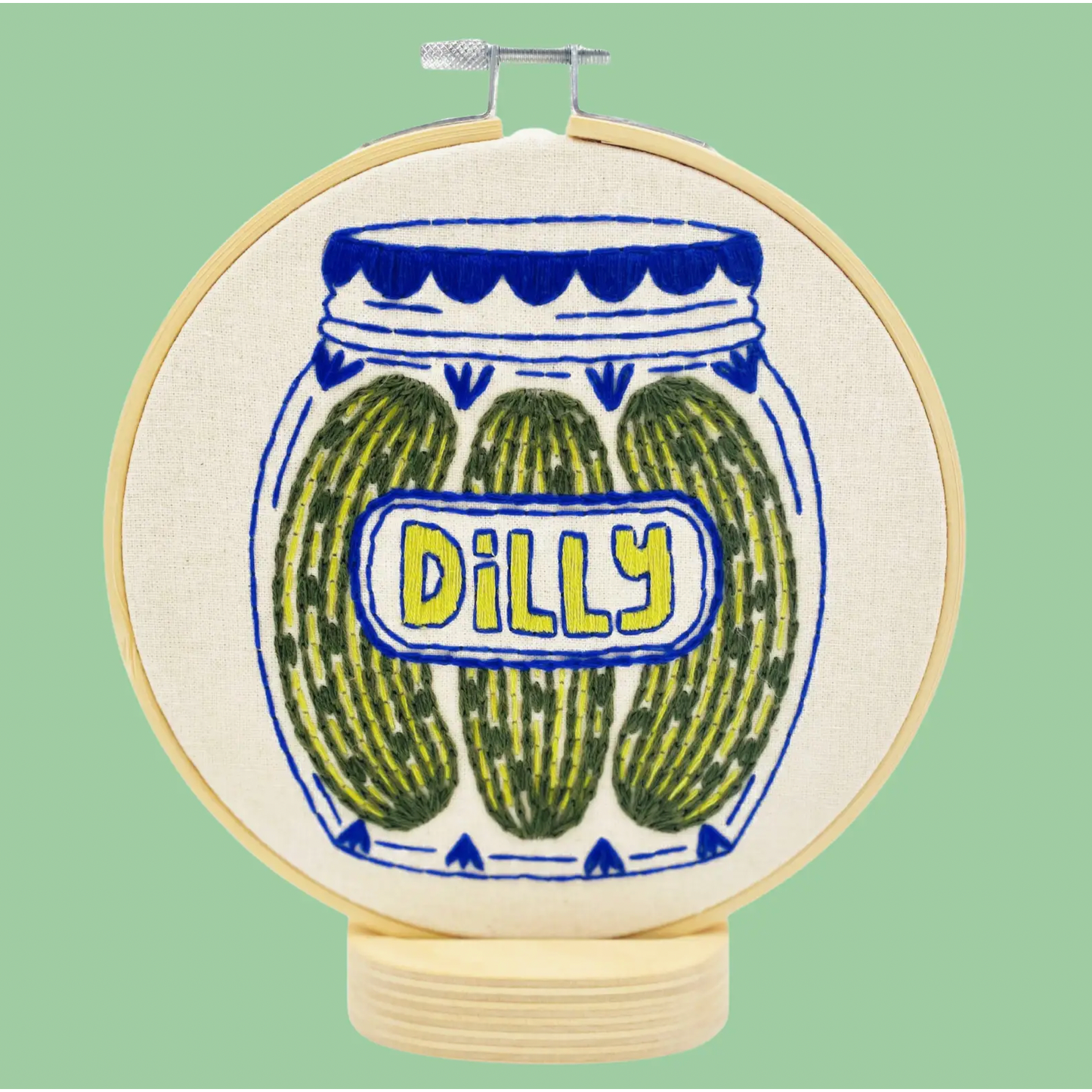 Hook, Line & Tinker | Pickles Complete Embroidery Kit