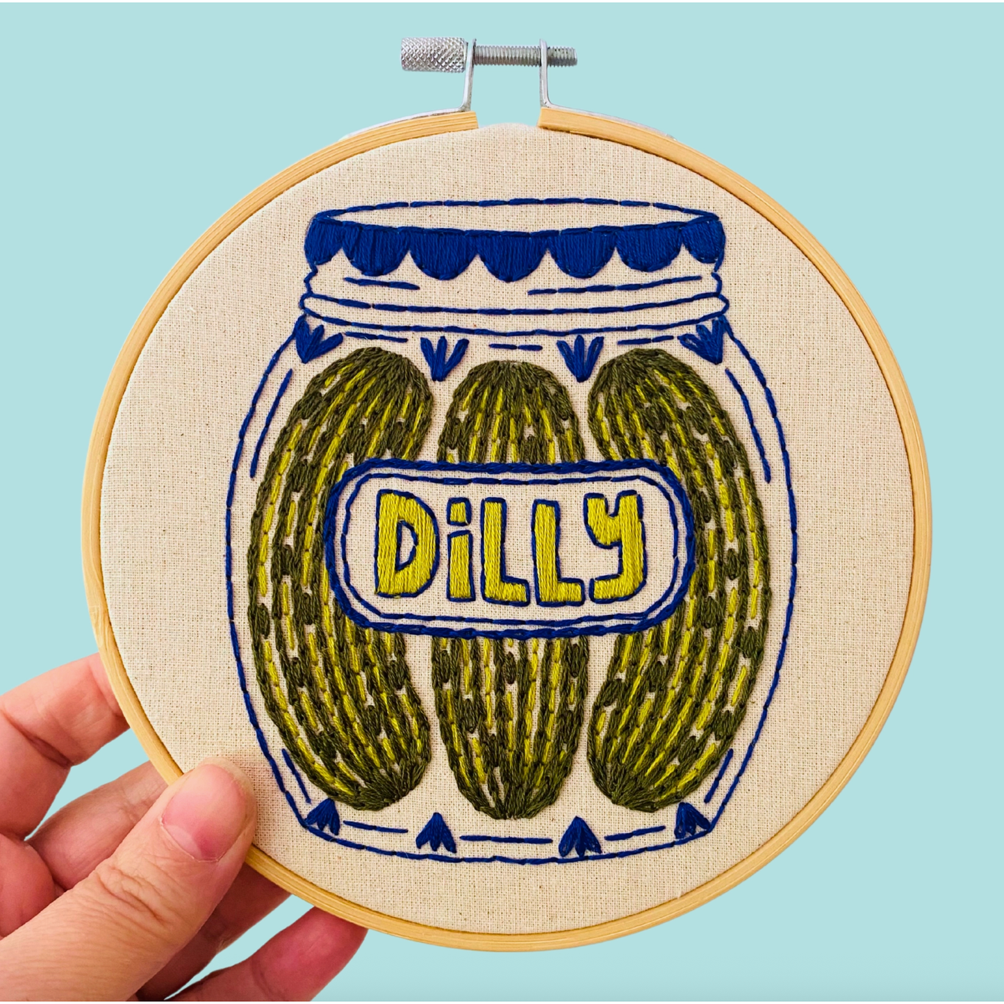 Hook, Line & Tinker | Pickles Complete Embroidery Kit