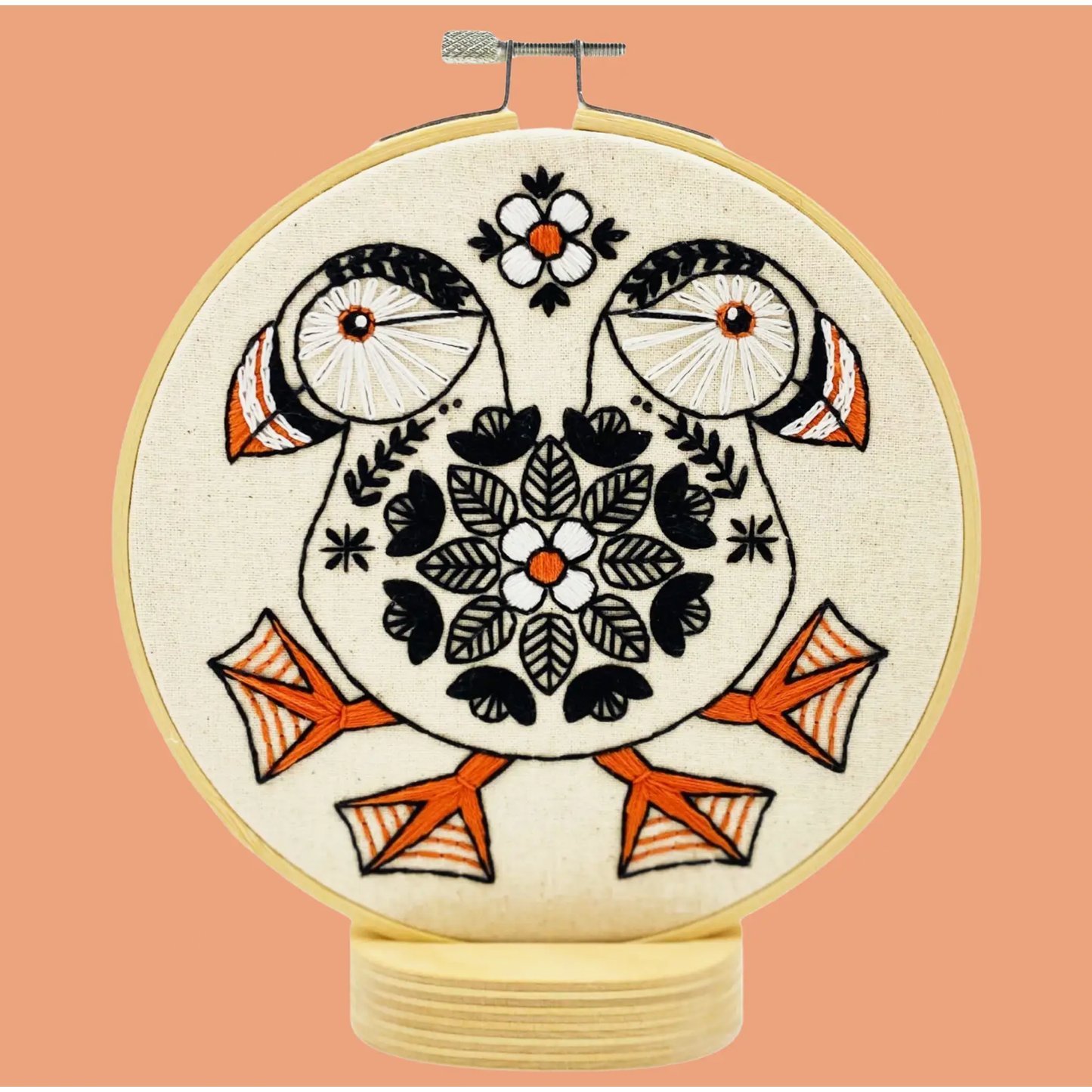 Hook, Line & Tinker | Puffin Complete Embroidery Kit