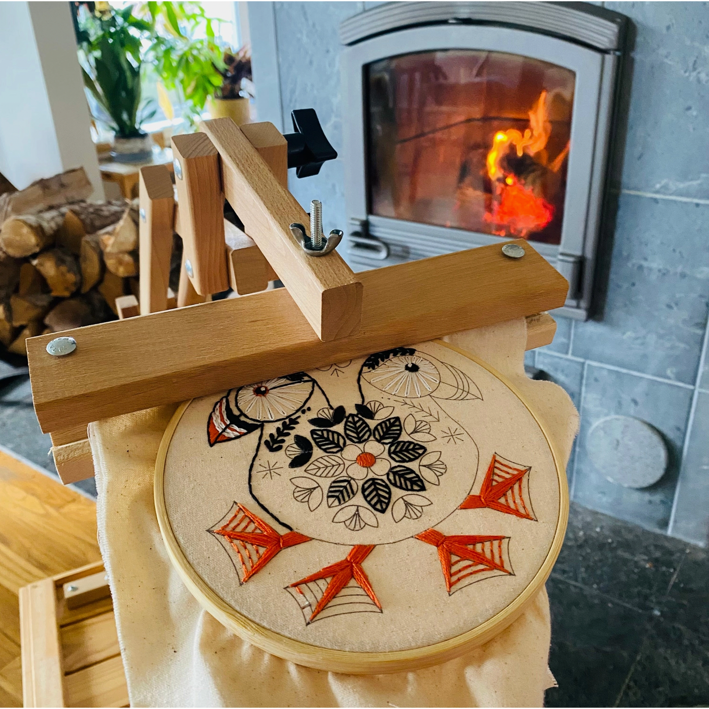 Hook, Line & Tinker | Puffin Complete Embroidery Kit