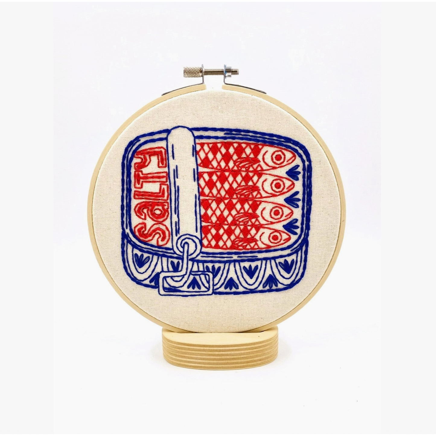 Hook, Line & Tinker | Sardines Complete Embroidery Kit