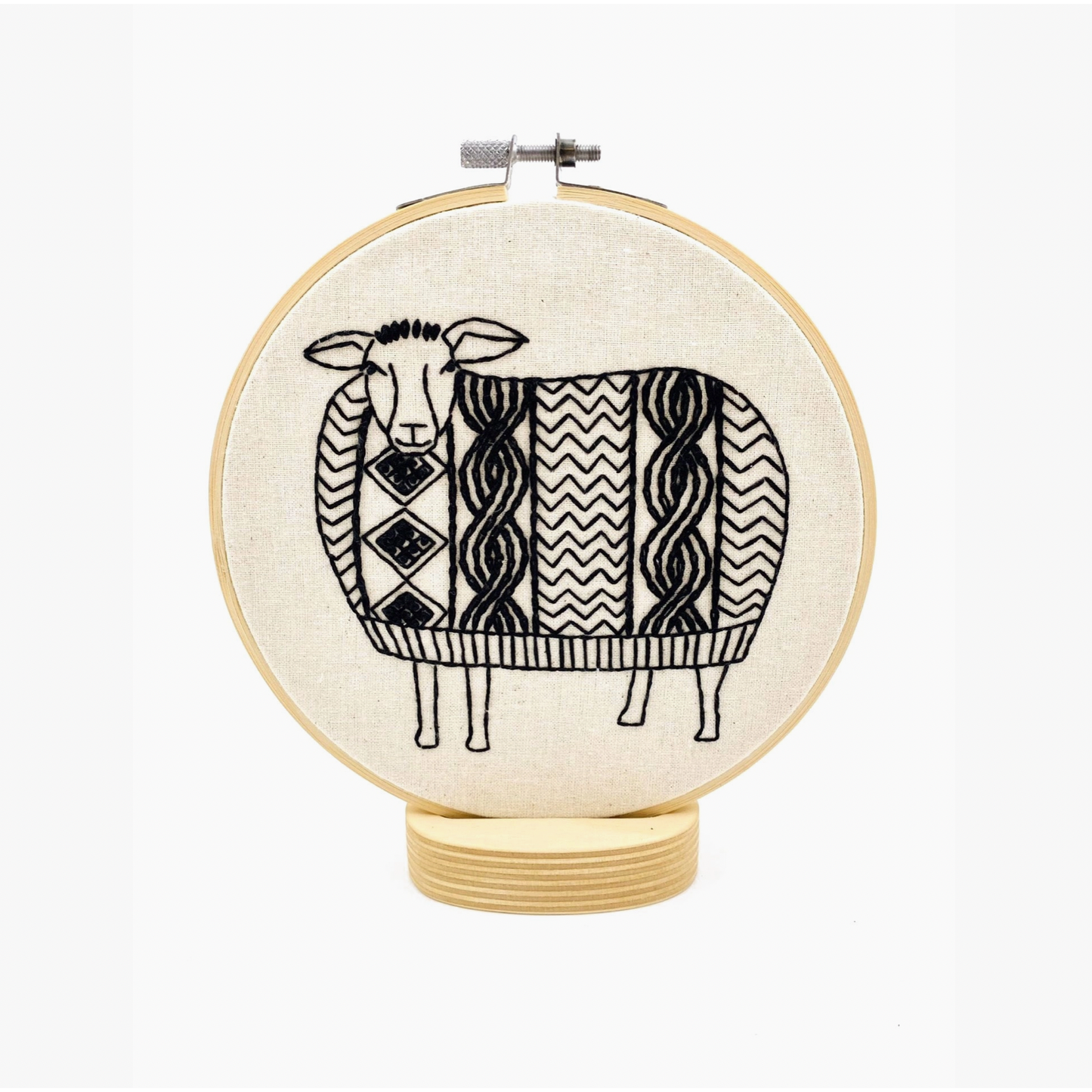 Hook, Line & Tinker | Sweater Weather Sheep Complete Embroidery Kit