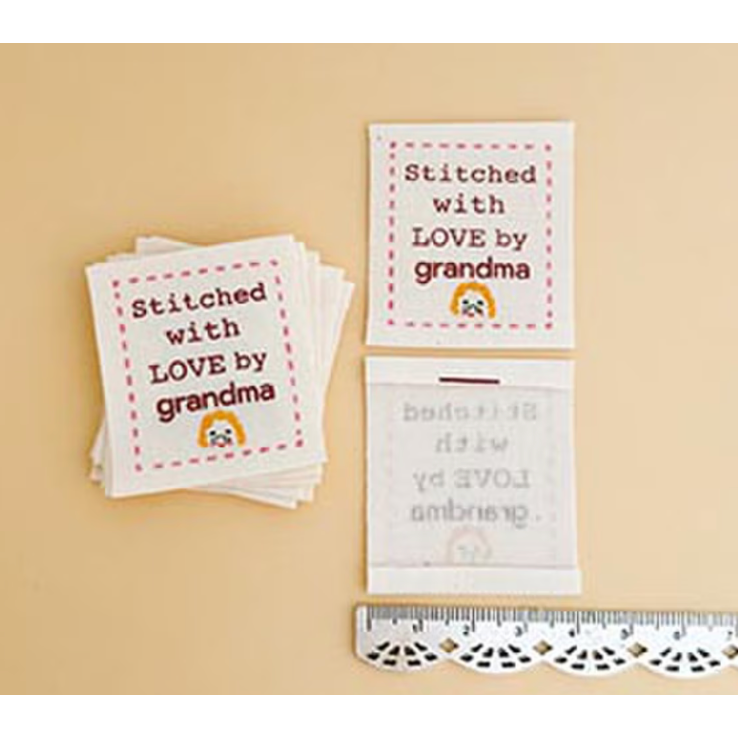 Minki Kim ~ Love By Grandma Woven Cotton Labels