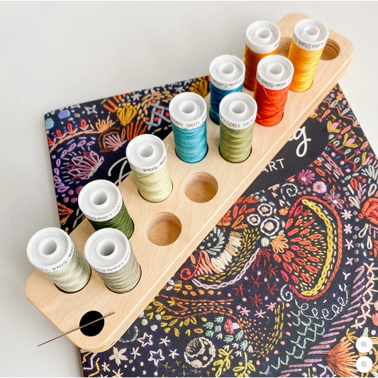 Modern Hoopla | Spool Rack with Needle Minder - 14