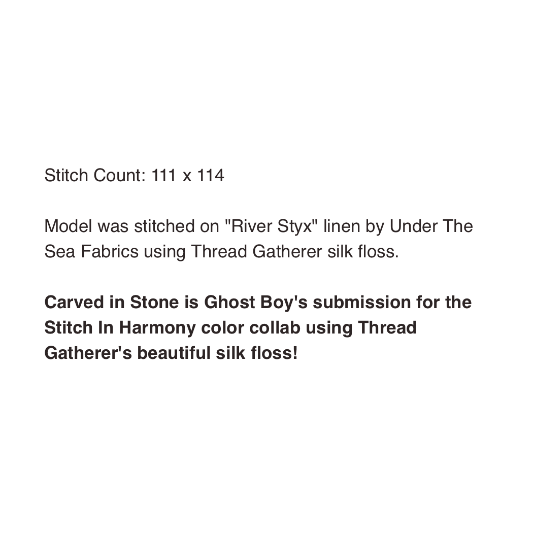 Ghost Boy Needleworks | Carved in Stone - *Stitch in Harmony Collab* NM2026