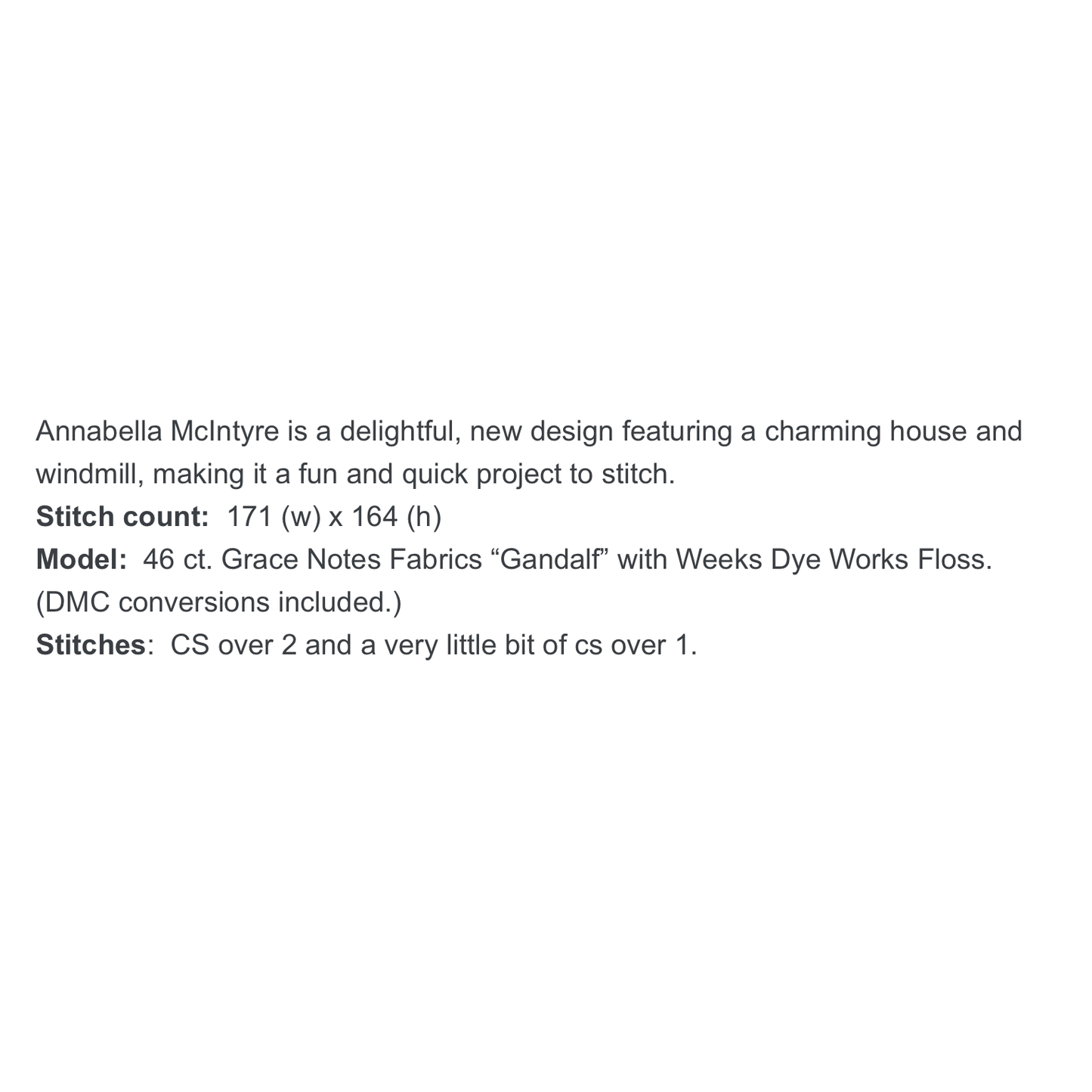 Olde Willow Stitchery | Annabella Mcintyre - 1850 NM2026