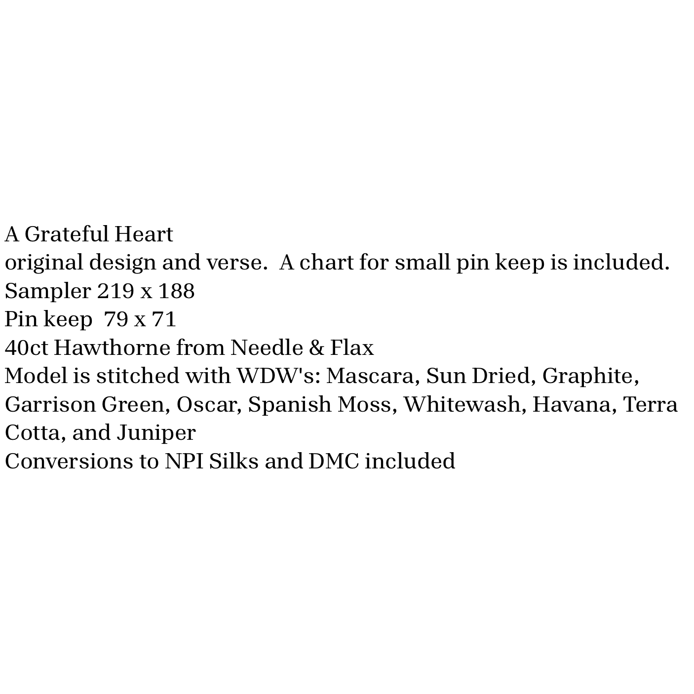 The Scarlett House | A Grateful Heart NM2026