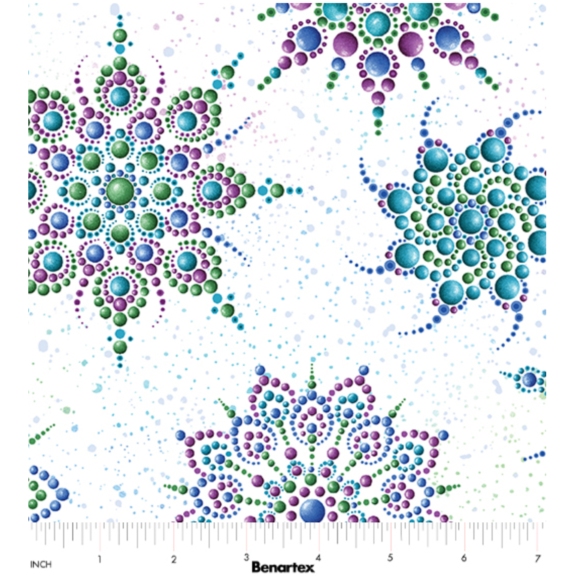 Dragonfly Wonder ~ Beaded Medallion ~ 16402P-09 White/Multi