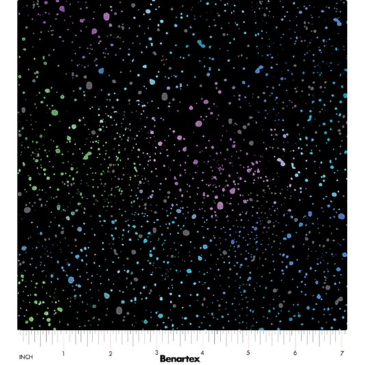 Dragonfly Wonder ~ Spatter ~ 16406P-12 Black/Multi