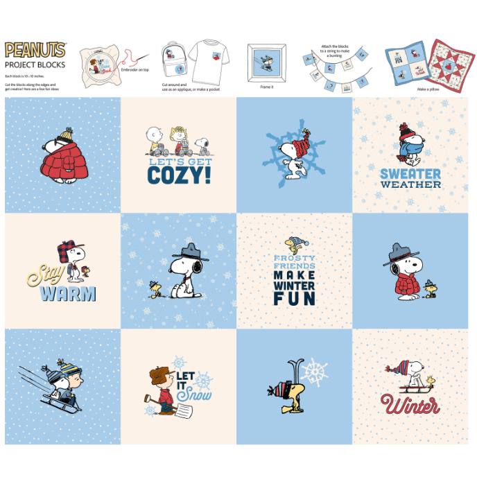 Peanuts ~ Project Blocks Panel ~ P1029-10