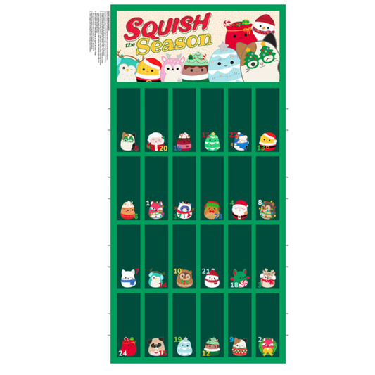 Squish The Season ~ Advent Panel ~ SQ1046-76 Forest Green