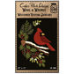 Calico Patch Designs ~ Wool & Whimsy ~ Welcomed Visitor January Wall Hanging Pattern