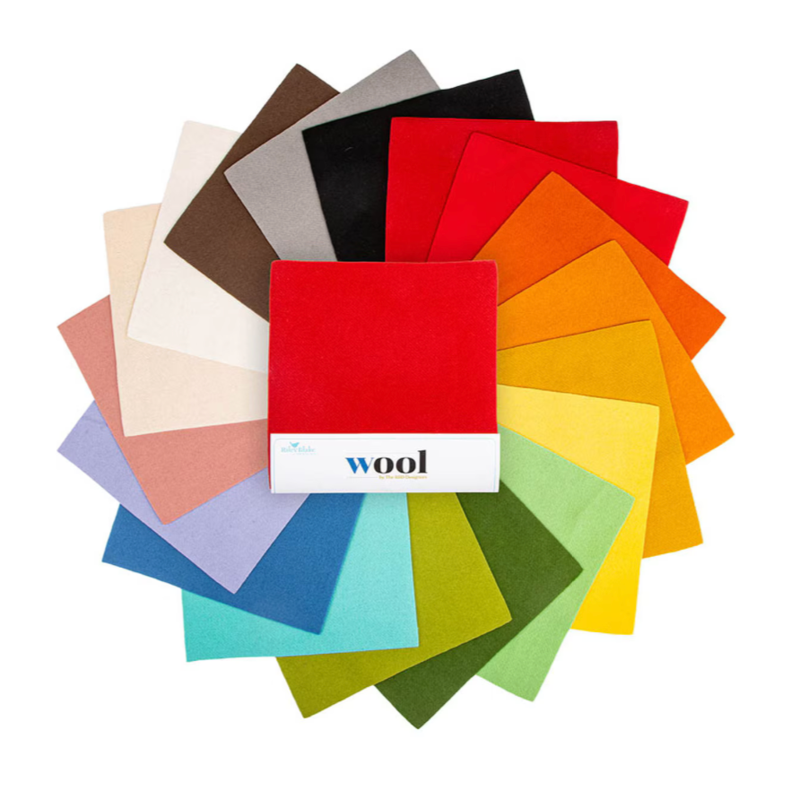 Wool 10in Squares, 18pcs/bundle