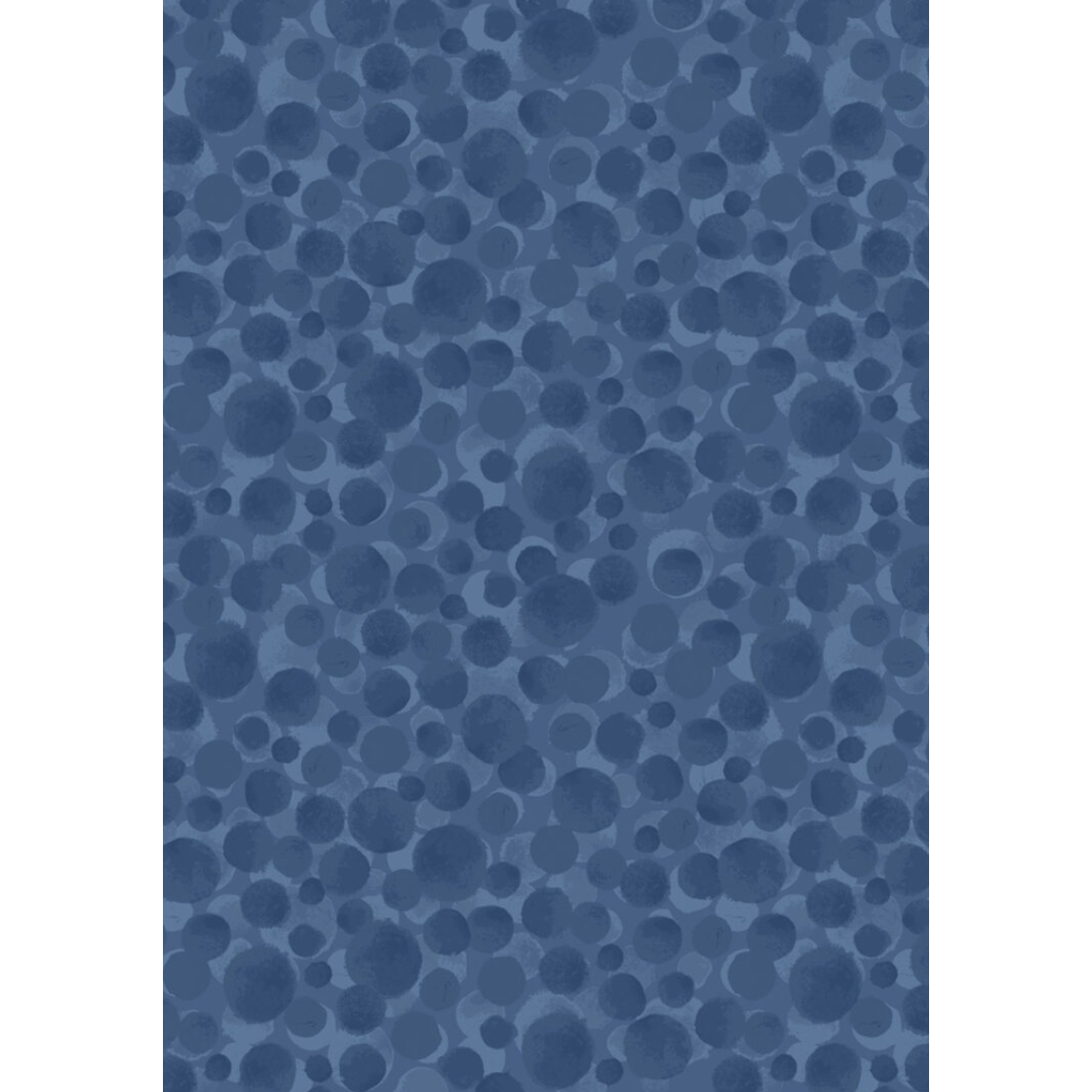 Country Comforts Flannel ~ Mid blue Bumbleberries flannel - BBF04