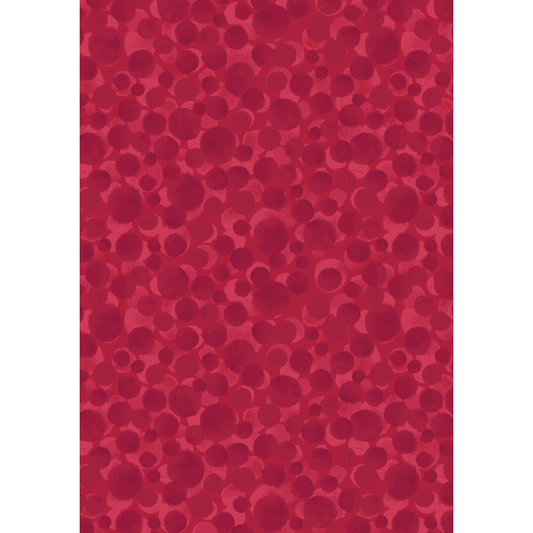 Country Comforts Flannel ~ Cosy red Bumbleberries flannel - BBF08