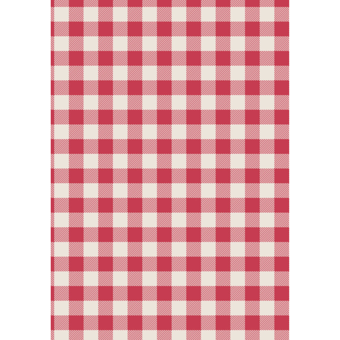 Country Comforts Flannel ~ Cozy red buffalo check flannel - F1C