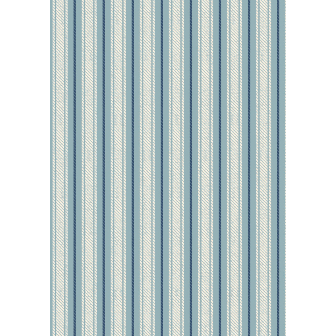 Country Comforts Flannel ~ Soft blue ticking stripe flannel - F2A