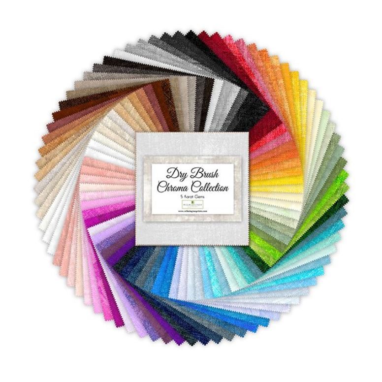 Dry Brush Chroma Collection ~ 5 Karat Crystals ~ 516-1-516