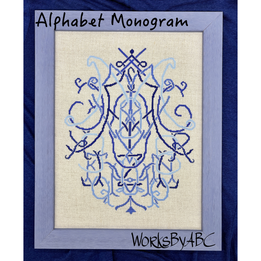 WorksByABC | Alphabet Monogram NM2026