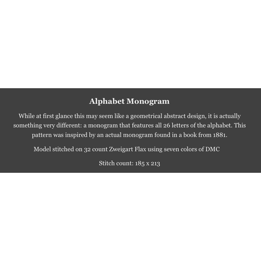 WorksByABC | Alphabet Monogram NM2026