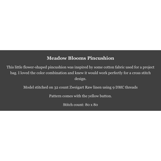 WorksByABC | Meadow Blooms Pincushion NM2026
