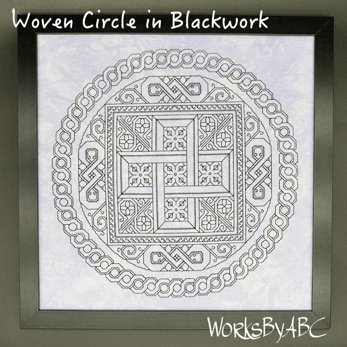 WorksByABC | Woven Circle in Blackwork NM2026