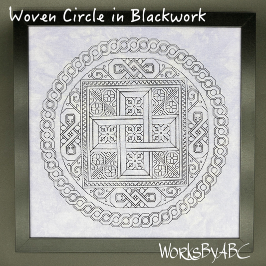 WorksByABC | Woven Circle in Blackwork NM2026