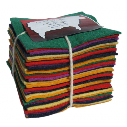 National Nonwovens Wool Felt | WoolFelt Classic Homespun Charm Pack 100%