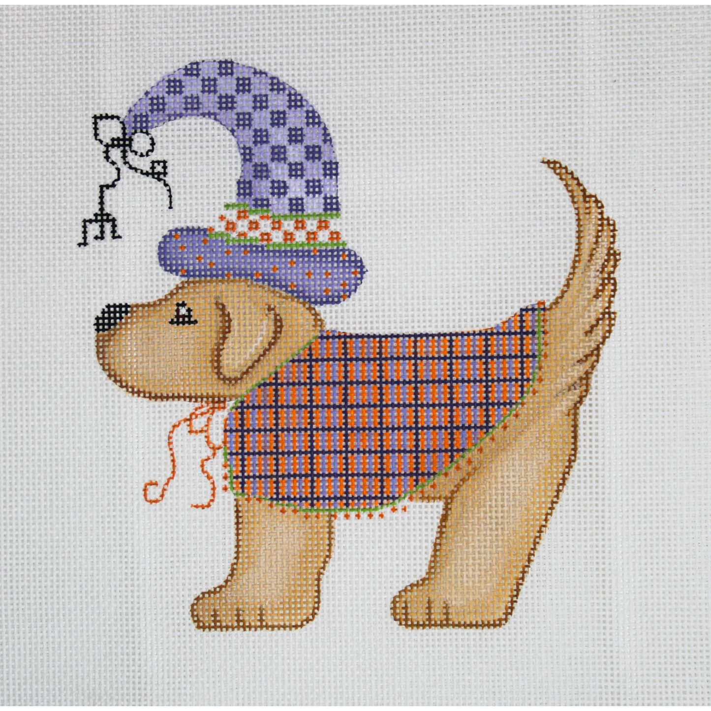 Cheryl & Annie | Halloween Lab Needlepoint Canvas