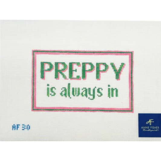 Stitch Style Needlepoint | Preppy Is Always In Needlepoint Canvas