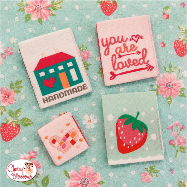 Cherry Blossoms | Bloom & Heart Woven Quilt Labels NM2026